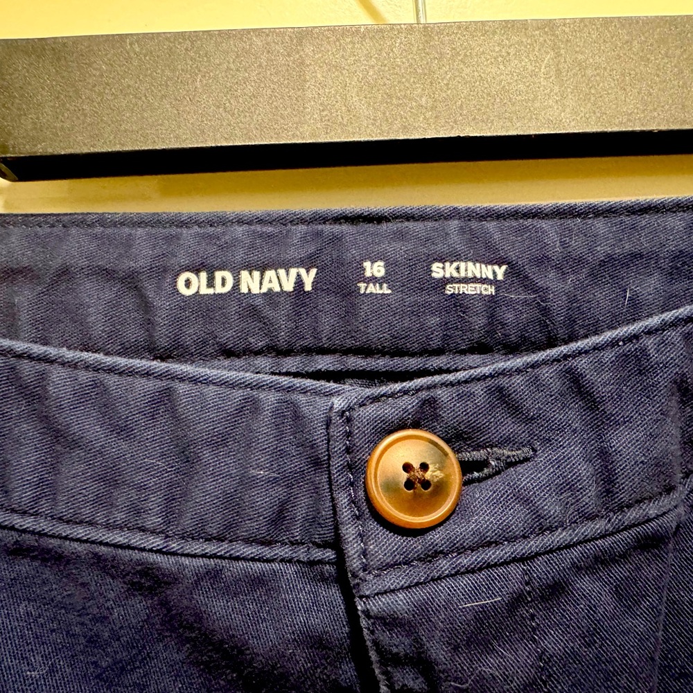 Old Navy Dark Blue Skinny Stretch Pants